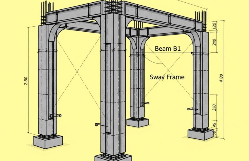 Reinforced Cement Concrete 2 Bay Sway Frame (RCC 2 Bay Sway Frame)