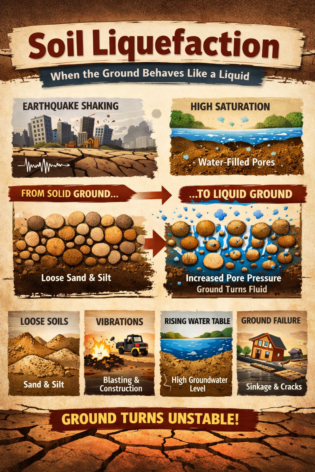 Causes of Soil Liquefaction