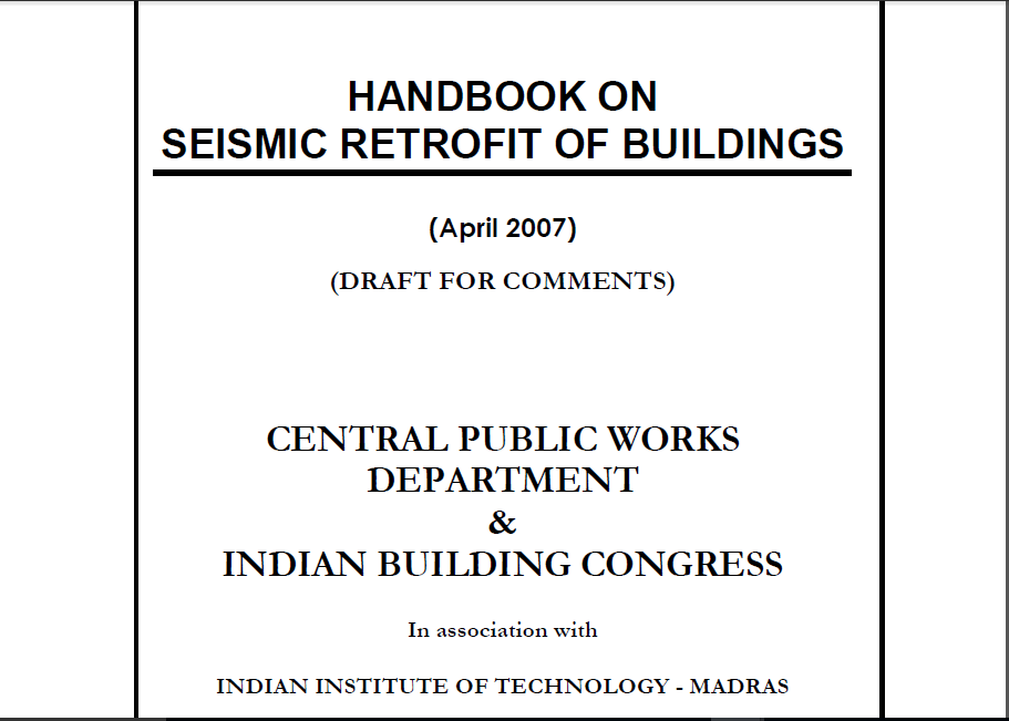 Handbook on Seismic Retrofit of RCC Building