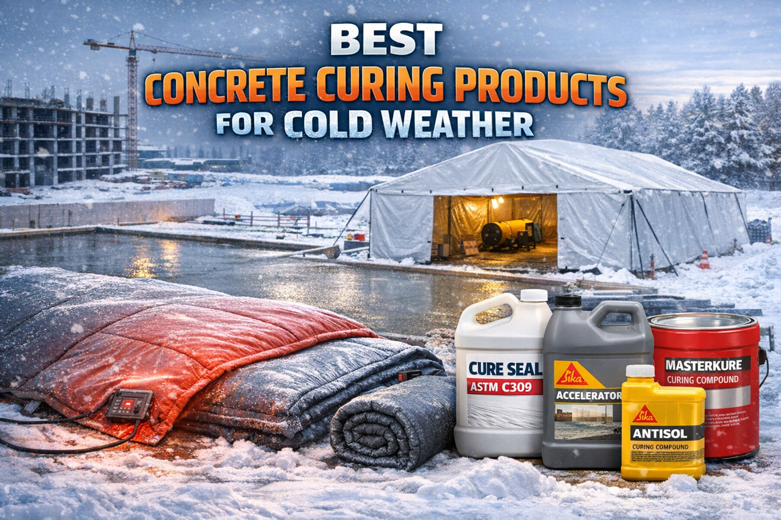 Best products for concrete curing in cold weather