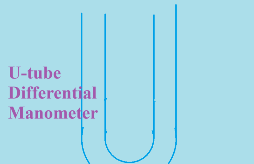U-tube differential manometer