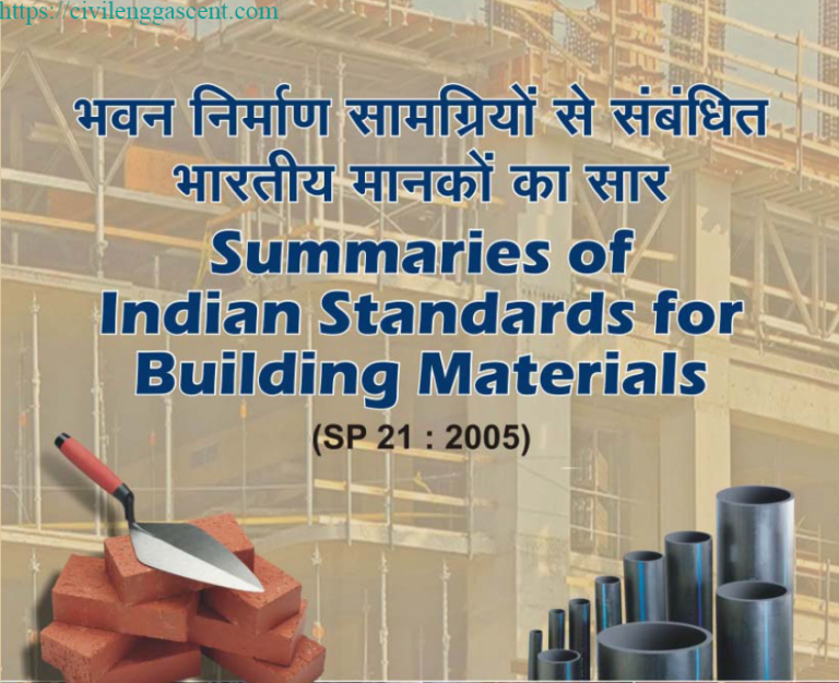 SP 21 : 2005 [Summaries of Indian Standards for Building Materials]