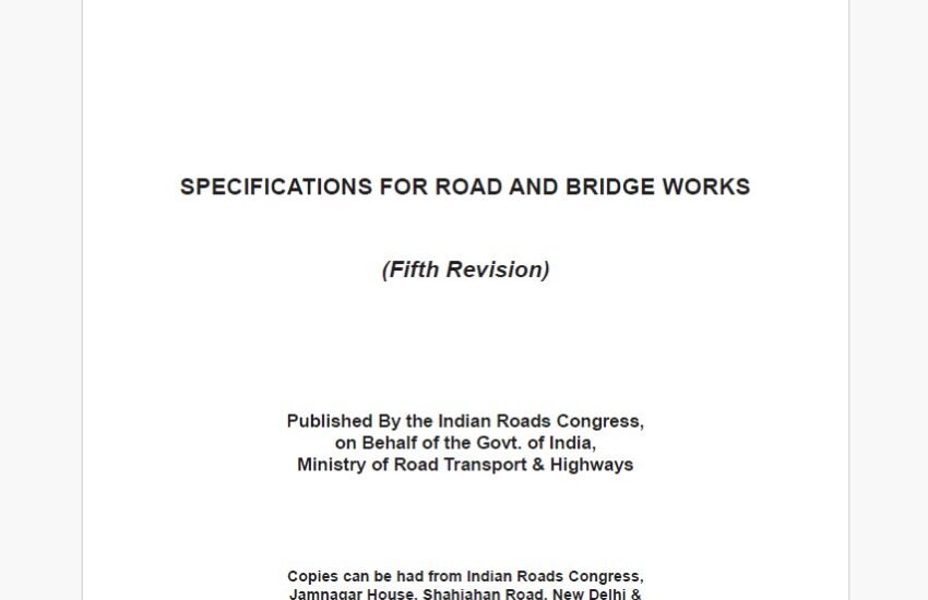 MORTH Specifications 2013