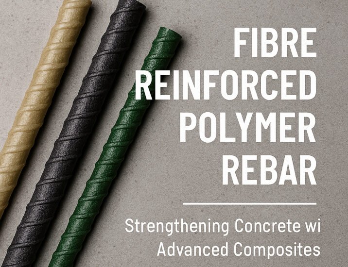 Fibre Reinforce Polymer Rebars is the latest trend in RCC. FRP Rebars are chemically inert so they are more weather resistant and durable too.