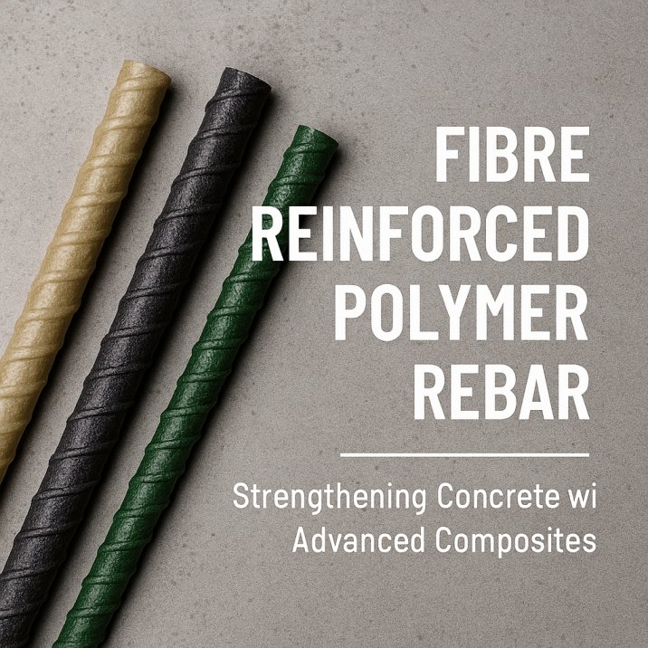 Fibre Reinforce Polymer Rebars is the latest trend in RCC. FRP Rebars are chemically inert so they are more weather resistant and durable too.