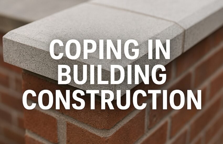 The main function of coping in building construction is to prevet the parapet wall from weathering. Coping will prevent rain water from entering into the parapet walls and thus it helps to create durable structures.