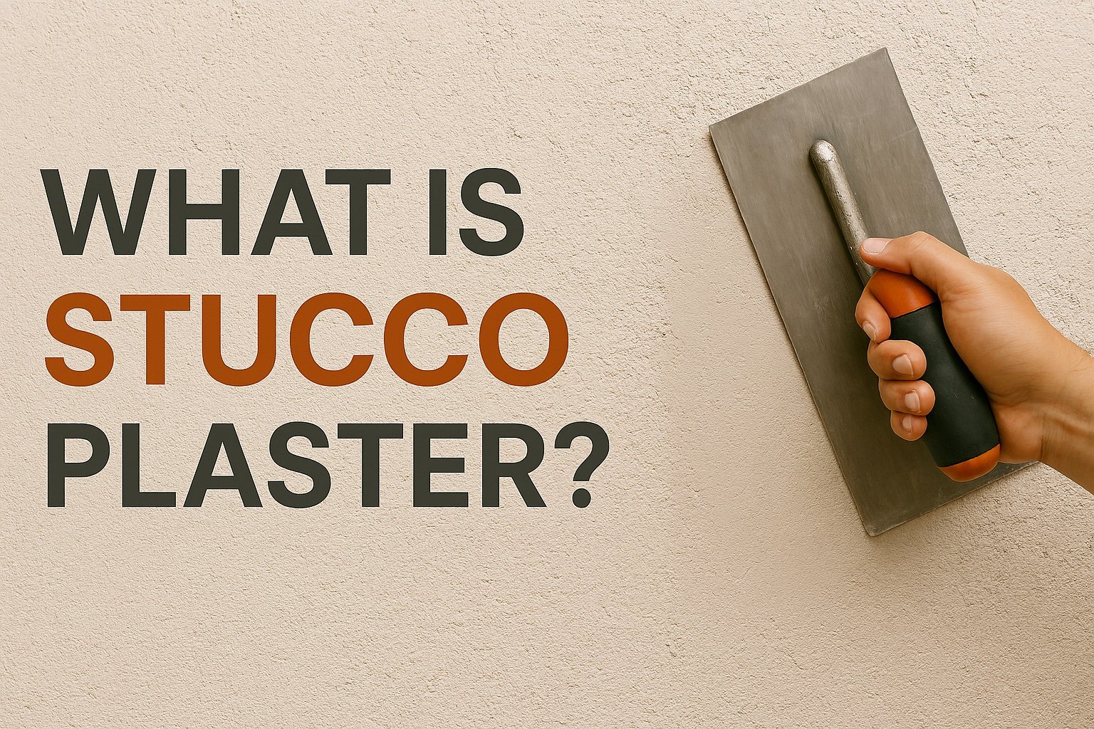 Stucco plaster gives attractive looks to walls and its weather resistent and fire resistent. It is available in many textures along with desired color.