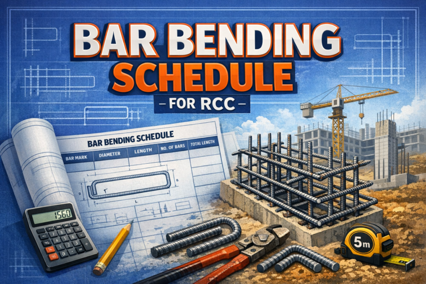 Bar Bending Schedule for Beams, Columns, and Slabs