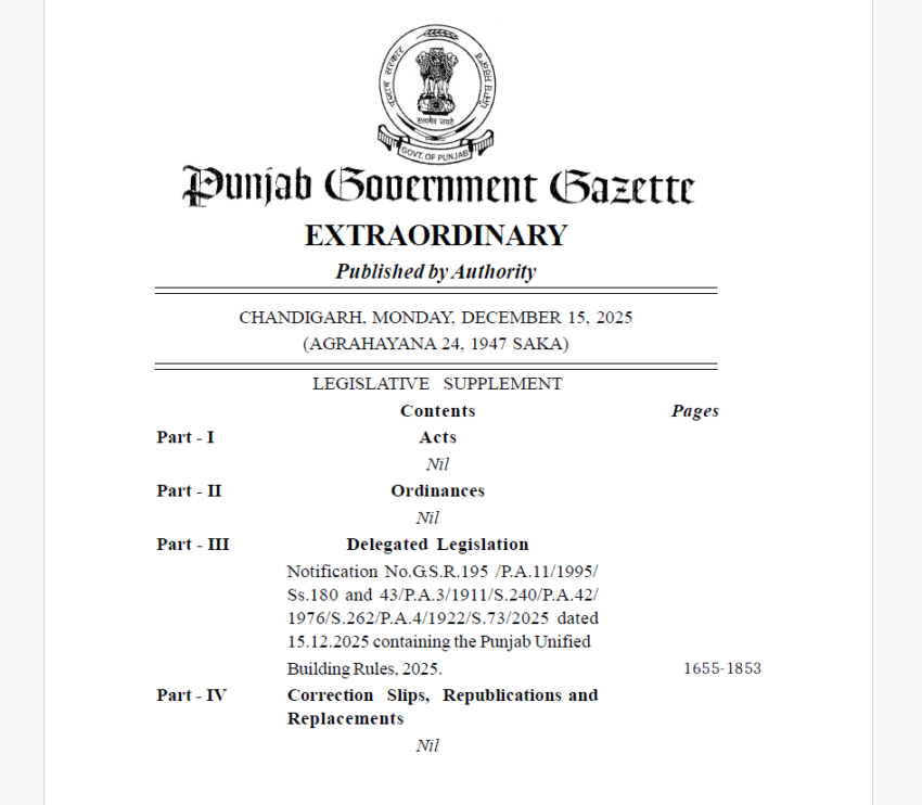 the punjab unified building rules 2025