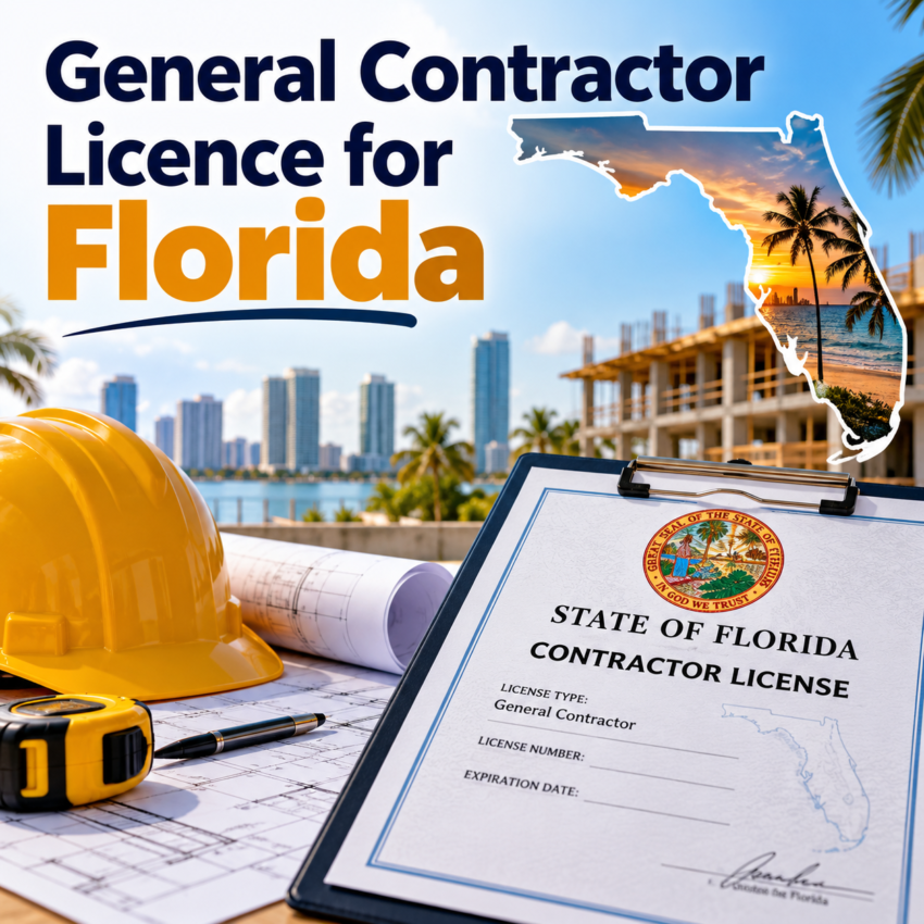 General Contractor Licence for Florida - AI generated image for illustrative purpose